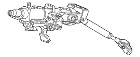Steering column Honda Civic X FC 16-20 MKPP