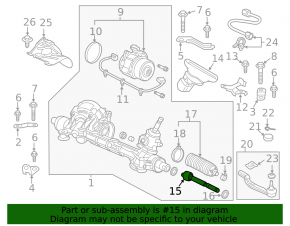 Steering rod left Honda Clarity 18-21 usa