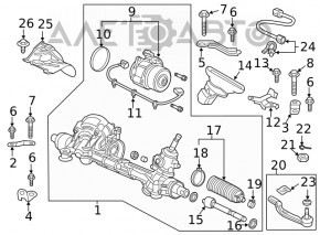 Steering rod left Honda Clarity 18-21 usa