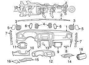 Under-torpedo pipe reinforcement Chrysler 300 11-14