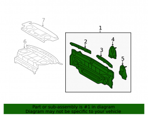 Rear panel Toyota Camry v40 graphite
