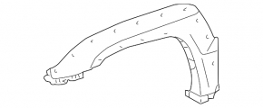 Right fender molding for Lexus GX470 03-05
