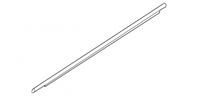 Molding door-glass central front right Hyundai Sonata 11-15 chrome