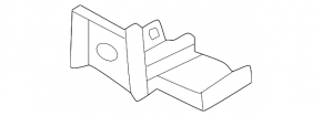 Rear bumper reinforcement bracket, left lower, Hyundai Tucson 22-25