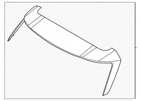 Kia Sorento 21-25 HEV, PHEV trunk spoiler with brake light