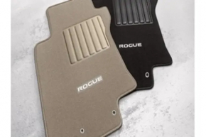Set of floor mats Nissan Rogue 14-20 cloth black, dry cleanable