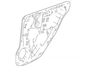 Window lift mechanism rear left Mercedes GLS-class X166 13-15
