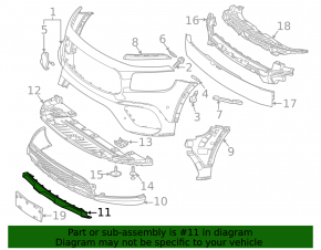 Mercedes X247 GLB 20-23 chrome front bumper lip trim