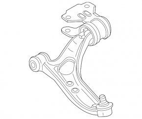 Lower front left arm Ford Focus mk3 11-18 iron R15