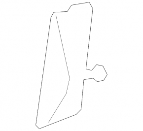 Right tailgate shock absorber bracket on the body of Ford Escape MK3 13-19