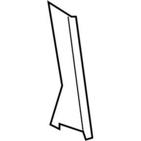 Lincoln MKZ 13-20 rear side door trim, left