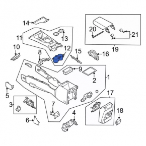 Ford Mustang Mach-E 21-25 Cup Holder