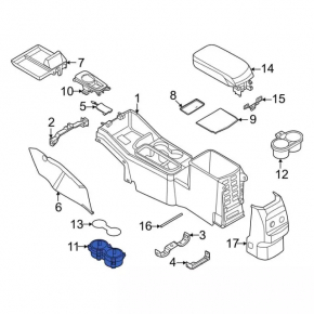 Ford Mustang Mach-E 21-25 Cup Holder