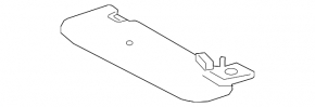Right visor Jaguar F-Pace X761 17-18 gray, with backlight
