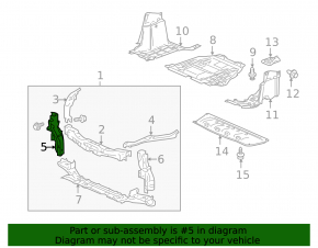 TV bar right Honda CRZ 11-16