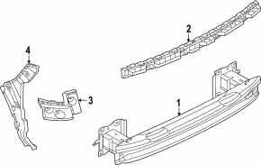 Rear bumper reinforcement Volkswagen ID.4 21-23