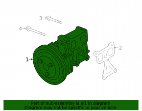 Water pump for Mitsubishi Outlander 18-21 2.0, 2.4, PHEV