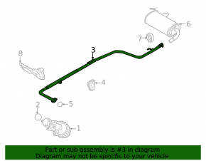 Mitsubishi Outlander 19-22 PHEV mid-mounted exhaust manifold