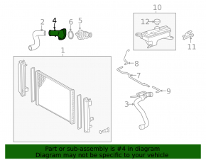 Thermostat housing Toyota RAV4 06-12 2.5