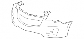 Front bumper bare Chevrolet Equinox 10-15 prerest