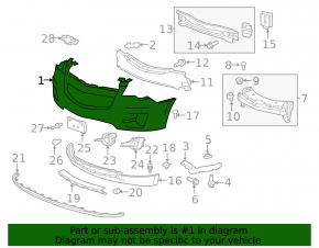 Front bumper bare Chevrolet Equinox 10-15 prerest