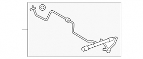 High-pressure power steering return line for BMW 5 F10 11-16