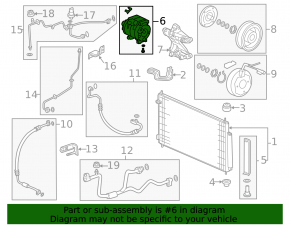 07-13 Acura MDX Air Conditioning Compressor
