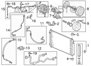 07-13 Acura MDX Air Conditioning Compressor