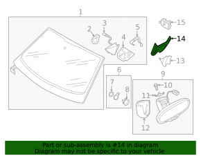 Audi E-Tron 19-23 Black Lane Keeping Camera Cover
