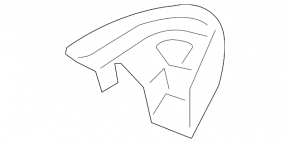 Seal wing hood-wing right Audi Q7 4L 10-15 under the loop