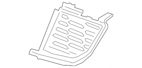 Lower grille of the front bumper, central right, BMW 3 G20 19-22 M Sport