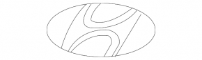 Wheel center cap for Hyundai Santa Fe 24-26