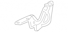 Hood hinge right Toyota Venza 21-