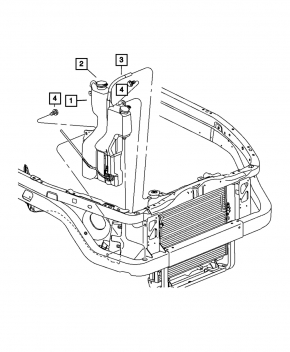 Coolant Expansion Tank Cap Dodge Journey 11- 2.4