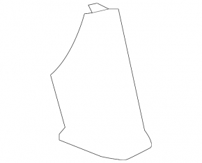 Left center front panel trim for Toyota Rav4 16-18, silver, scratches
