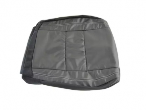 Passenger seat Jeep Grand Cherokee WK2 16-17 without airbag, electric, leather black, rusty at the bottom, dented, scratches, leather defect, for cleaning