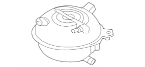 Expansion tank cooling VW Jetta 19- with cover