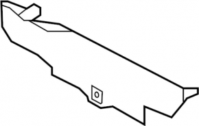 Upper left radiator deflector Infiniti QX30 17-
