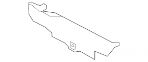 Upper left radiator deflector Infiniti QX30 17-