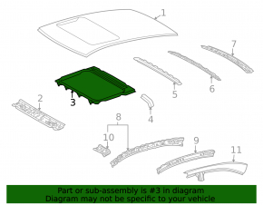 Lexus Hs250h 10-12 sunroof assembly
