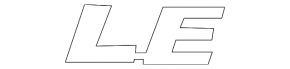 Emblem inscription "LE" trunk door Toyota Rav4 13-18