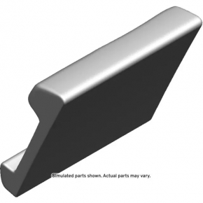 Right rear seat backrest for Chevrolet Malibu 16-23, black fabric, dents