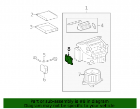 Actuator motor heater ventilation Lexus GS300 GS350 GS430 GS450h 06-11