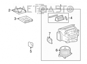 Actuator motor heater ventilation Lexus GS300 GS350 GS430 GS450h 06-11