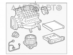 Heater assembly Lexus RX300 RX330 04-06