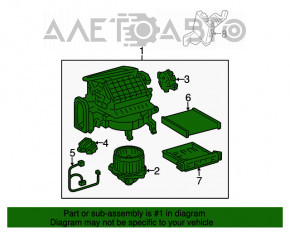 Heater assembly Lexus RX300 RX330 04-06