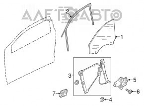 Front left door computer Audi A4 B9 17-