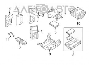 Liftgate Control Module Audi Q7 16-23 broken housing