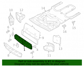 Porsche Panamera 17-23 radiator deflector blinds