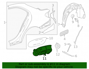 Fuel filler flap housing Mercedes W213 E 17-23